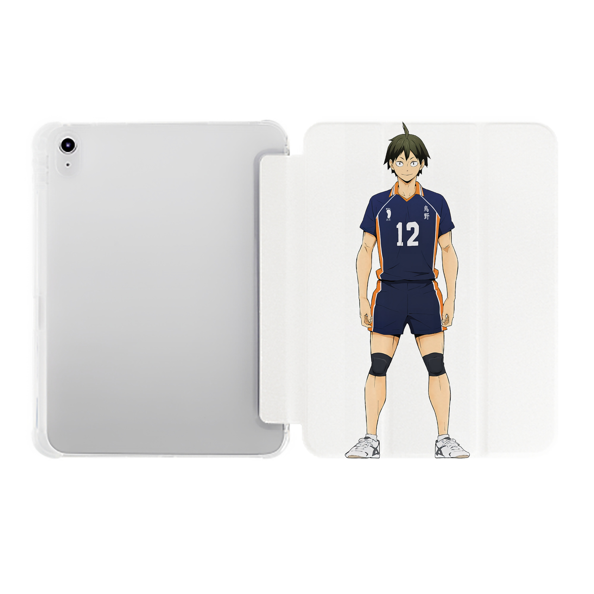 （画像用） ハイキュー!! Haikyu!! IPad ケース ペン収納付き 三つ折りスタンド PUレザー×シリコン 対応機種9.5/10.5/10.9インチ